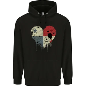 Love Flag Panama Football Mens 80% Cotton Hoodie - Picture 1 of 3