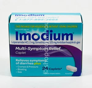 Imodium MULTI-SYMPTOM RELIEF Antidiarrheal/Anti-Gas 24 caplet NIB 10/2025 - Picture 1 of 2
