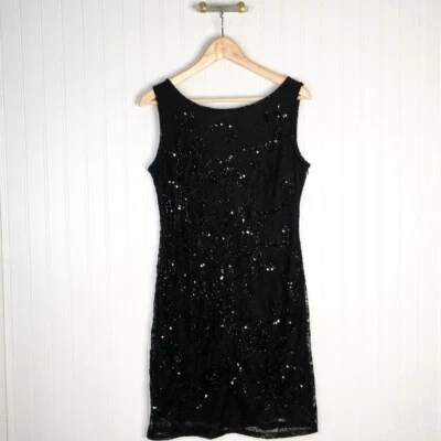 Vestido Vaino Pisarro Nights Mujer Negro Floral Forrado Cuello Barco Sin Mangas Cremallera 6 Foto 1 de 4