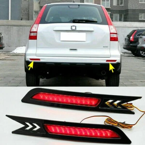 Rear Bumper LED Reflector Brake Fog Light Lamp Kit For Honda CRV CR-V 2010-2011 - Bild 1 von 8