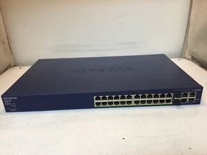 NETGEAR Prosafe 24 +4 Smart Switch with PoE FS728TPv2 24 Port Ethernet Switch - Picture 1 of 13