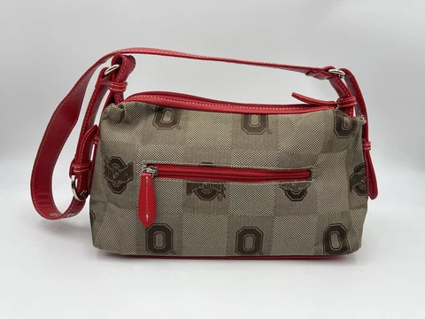Ohio State Buckeyes Purse Handbag Zip Up by Sandol Cover