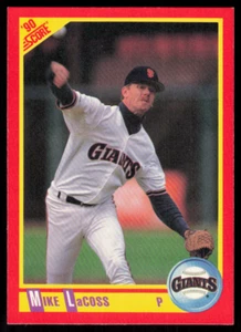 1990 Score 253 Mike LaCoss San Francisco Giants - Picture 1 of 2