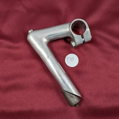 Unbranded Alloy Quill Stem Chrome Bolts 80mm Reach 22.2 Insert 25.4 Clamp T33 - Image 1 of 4