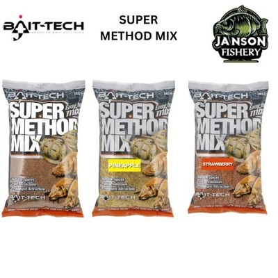 BAIT-TECH SUPER METHOD MIX 2kg ALL FLAVOURS COARSE FISHING - Image 1 of 2