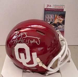 BILLY SIMS  SIGNED 78 HEISMAN OKLAHOMA  RIDDELL MINI HELMET, JSA COA #WIT369120 - Picture 1 of 4