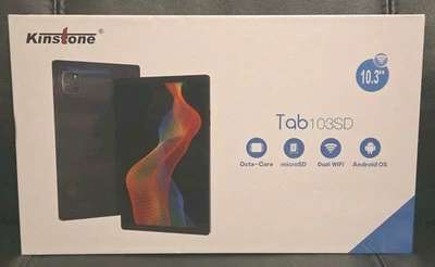 Kinstone 10.3" Android 12 Tablet Octa-Core 4GB RAM 64GB Storage Dual WiFi NEW - Image 1 of 4