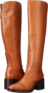 Dorica Cognac Leather Franco Sarto Boots - Picture 1 of 2