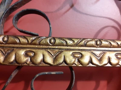 Cadre ancien en bois doré pour photo/gravure, feuillure 24x19 - 511S - Photo 1/4