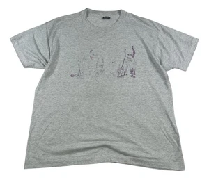 Vintage 90s Cats Butts Double Sided T-Shirt Mens Size XL Faded Grey USA Made - Picture 1 of 9
