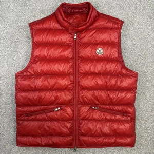 Moncler Gui Weste Rot Größe 6 XL 100% Original - Bild 1 von 14