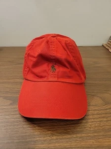 Polo Ralph Lauren Mütze Erwachsene Einheitsgröße rot & grün Pony Logo Strapback - Bild 1 von 6