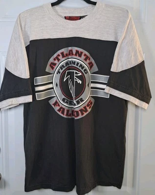 Camiseta de Colección Atlanta Falcons Equipo de Entrenamiento Para Hombre Grande Negra y Gris Algodón  Foto 1 de 4