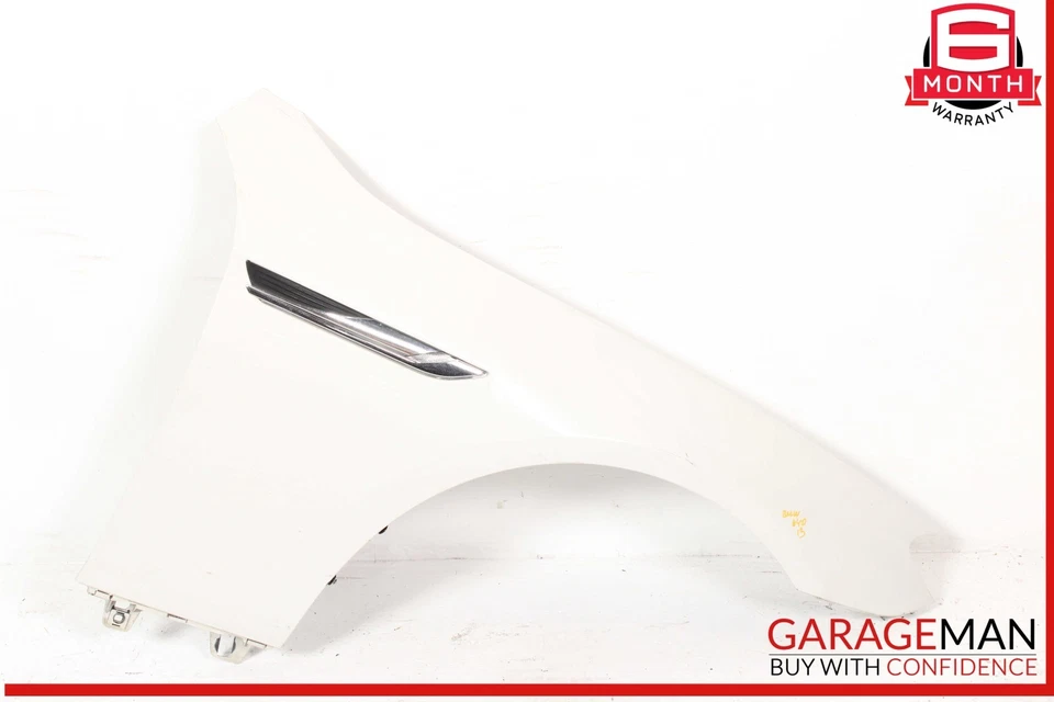 12-18 BMW 640i 650i Front Right Passenger Side Fender Panel White OEM - Image 1 of 4