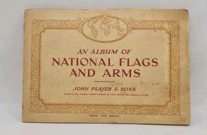 Vintage Cigarette Card Album. National Flags and Arms Full Set Of 50 And Album - Picture 1 of 11