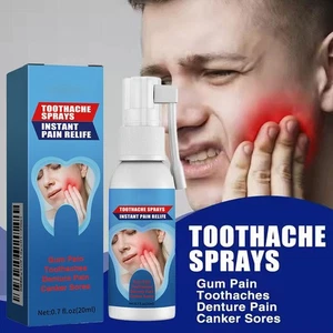 Spray para el dolor de muelas alivio instantáneo del dolor cuidado de los dientes bucales tratamiento dental eficaz U4Q4 - Imagen 1 de 10