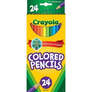 Crayola Buntstifte, verschiedene Farben, vorgespitzt, Färbung für Erwachsene, 24 Stück - Bild 1 von 7