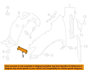 NISSAN OEM 14-19 Rogue Fender Fender Components-Fender Mtg Bkt Left F41C14BAAA - Picture 1 of 2