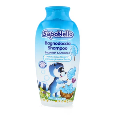 PAGLIERI Saponello Duschgel & Shampoo Kids Zuckerwatte 400 ml empfindliche Haut