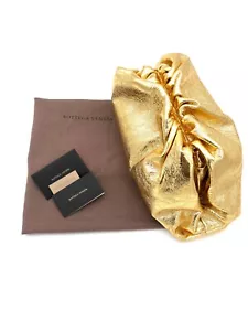 NEUWARE: Bottega Veneta Pouch | Leder | Gold Metallic | 39 cm x 21 cm x 13 cm - Bild 1 von 6