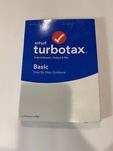 TurboTax Basic Federal + E-File 2018 Tax Software, Traditional Disc - Picture 1 of 4