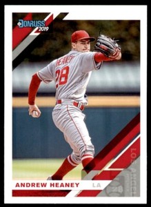 2019 Donruss Andrew Heaney . Los Angeles Angels #160