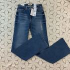 Nwt! Guess 27 Waist Tall34 Sexy Bootcut Jeans Eco Light Wash Denim Pant Stretchy