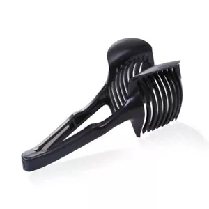Tomato Slicer Lemon Cutter Handheld Round Fruits Tongs Plastic Onion Holder - Picture 1 of 12