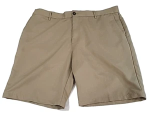 Dockers Men's Brown Relaxed Fit Shorts Size 38 Chino Khaki Flat Front Cotton - Picture 1 of 6