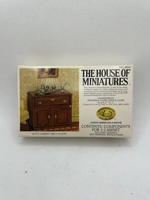The House of Miniatures 套件 Hutch Cabinet No.40003 X-Acto 带制造货架 — 第 1/4 张图片
