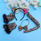  4 Pcs Gloves Cheetah Costume Accessories Animal Four Piece Set