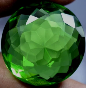 Lab Created 82.00 Ct Beautiful Rich Green Emerald GGL Certified Top Quality Gem - Picture 1 of 9