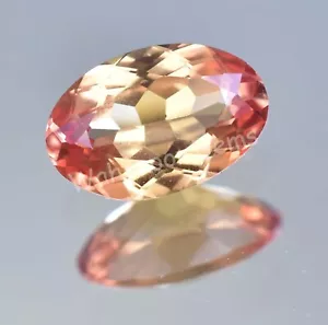Zafiro Padparadscha natural 3,80 quilates ovalado certificado piedra preciosa suelta - Imagen 1 de 7