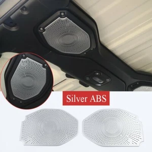 Silver ABS Top Roof Speaker Net Cover For Jeep Wrangler JL JT Gladiator 2018-21 - Picture 1 of 9