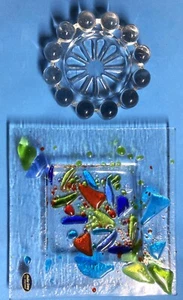 29/35) DUE POSACENERE DI VETRO DI MURANO OGGETTO D'ARTE ANNI 50/90 - Foto 1 di 12