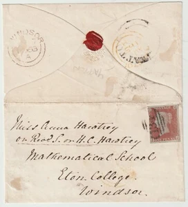 1853 = 134= BRISTOL NUMERAL & UDC YATTON TO HAWTREY MATHEMATISCHE SCHULE AT ETON - Bild 1 von 1