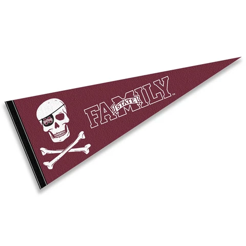 MSU Bulldogs 12 in X 30 in Pirate Family Pennant Cover