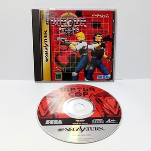 Virtua Cop SS Sega Saturn Authentic Japan Import CIB Complete - Picture 1 of 6