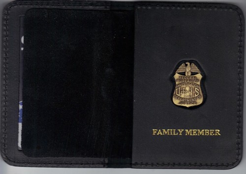 FBI Special Agent Antique Pin Wallet w/mini pin from the Quantico Gift ...