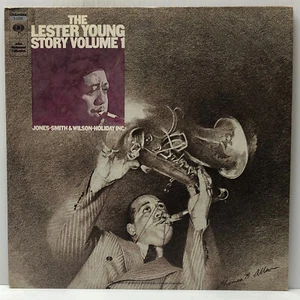 Lester Young-Story Vol 1-Jones-Smith & Wilson-Holiday Inc-Columbia 33502-2LP SET - Picture 1 of 4