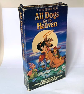 All Dogs Go to Heaven VHS Cassette Tape 1989 MGM Home Video - Picture 1 of 3