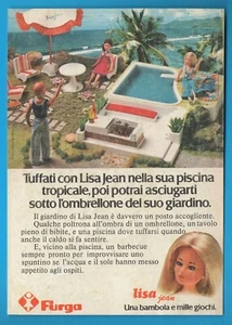 FURGA Lisa Jean Piscina pubblicità advertising werbung italian clipping MA1261 - Foto 1 di 1