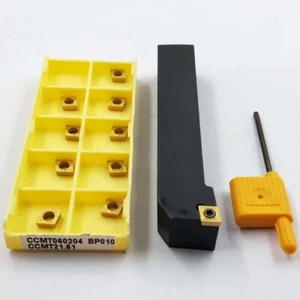 Lathe Turning Tool Holder SCLCR 1616H06 +5PC CNC Carbide insert CCMT060204 - Picture 1 of 7