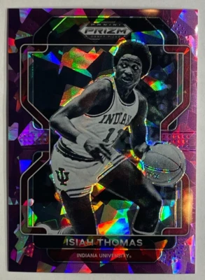 Panini Prizm Draft 2022-23 ISIAH THOMAS púrpura hielo agrietado Prizm #18 #030/149 Foto 1 de 3