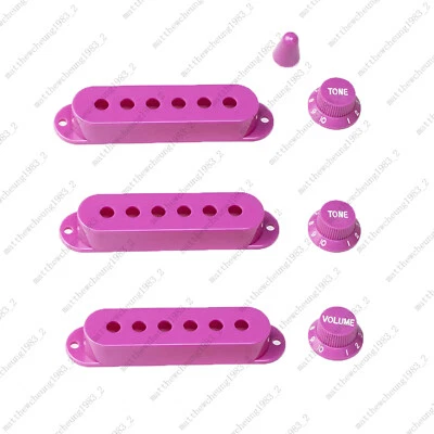 48/50/52 Guitar Pickup Covers Knobs Switch Tip Set For Fender SQ ST Multicolors - Image 1 of 3