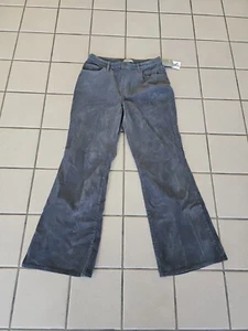 NWT Women's Size 14 Falls Creek High-Waist Flare Gray Corduroy Pants - Picture 1 of 12