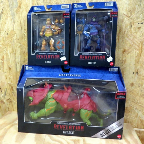 HE-MAN/SKELETOR/BATTLE CAT! Masters of the Universe Revelation Action Figure NEW Cover