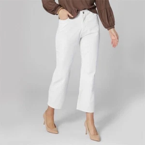 CLEARANCE Coco & Carmen OMG Zoey Zip Wide Leg Corduroy Pants S 4/6 Winter White - Picture 1 of 5