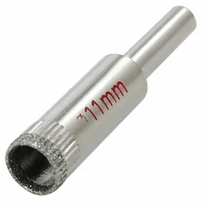 Silver Tone Metal Glass Tile Drilling Bit Hole Saw 11mm - Imagen 1 de 1