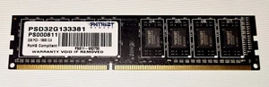 2GB RAM Patriot PSD32G133381 DDR3 1333MHz PC3 10600 RAM memory - Picture 1 of 2